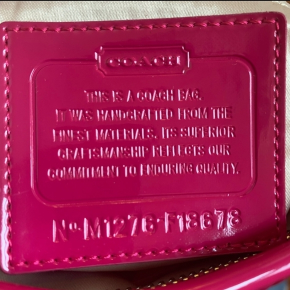 Collectors Raspberry Coach Purse - Picture 3 of 4